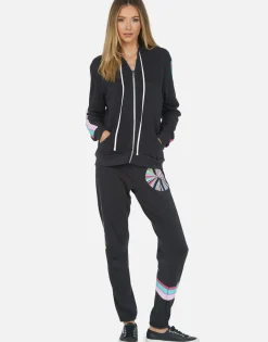 Lauren Moshi Rainbow Ray Peace Boyfriend Sweatpant | Gia By *Women Long Sweatpants