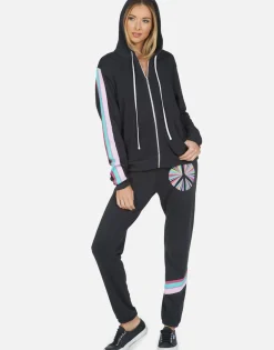 Lauren Moshi Rainbow Ray Peace Boyfriend Sweatpant | Gia By *Women Long Sweatpants