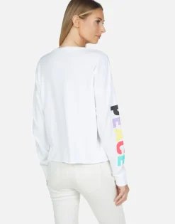 Lauren Moshi Rainbow Ray Peace Ls Pullover | Luella By *Women Long Sleeve