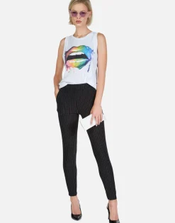 Lauren Moshi Rainbow Smudge Lip High Neck Tank | Peyton By *Women Tanks
