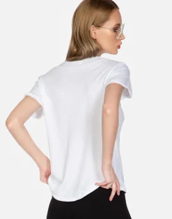 Lauren Moshi Rainbow Smudge Lip Vintage Ss Tee | Edda By *Women Short Sleeve