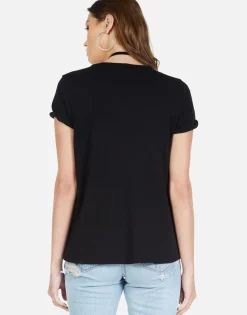 Lauren Moshi Rainbow Smudge Lip Vintage Ss Tee | Edda By *Women Short Sleeve