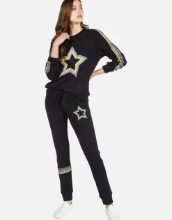 Lauren Moshi Rainbow Star Lounge Sweatpant W/ Cuff | Jess By *Women Long Sweatpants