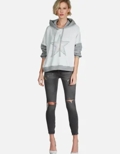 Lauren Moshi Rainbow Star Outline Drop Shoulder Hoodie | Ellie By *Women Hoodies