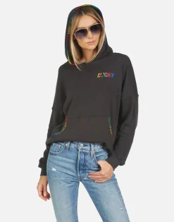 Lauren Moshi Raya Lucky Happy Face*Women Hoodies