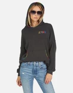 Lauren Moshi Raya Lucky Happy Face*Women Hoodies