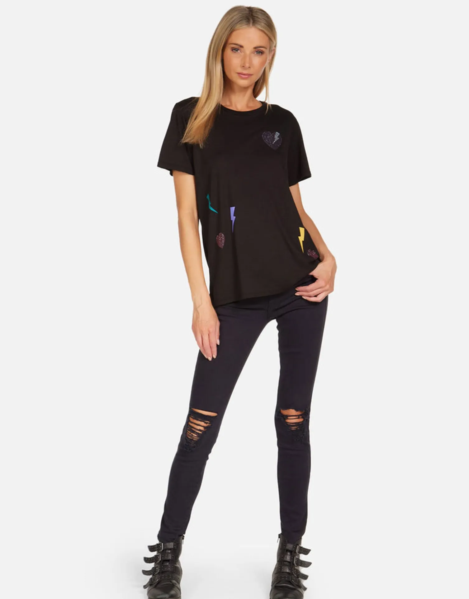 Lauren Moshi Rays Of Love Vintage Boyfriend Tee | Wolf By *Women Short Sleeve