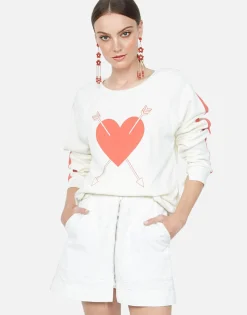 Lauren Moshi Red Arrow Rose L/S Women'S Pullover | Sia By *Women Long Sleeve