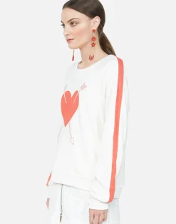 Lauren Moshi Red Arrow Rose L/S Women'S Pullover | Sia By *Women Long Sleeve