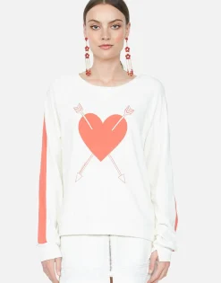 Lauren Moshi Red Arrow Rose L/S Women'S Pullover | Sia By *Women Long Sleeve