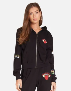 Lauren Moshi Rocker Eye Hoodie In | Lachelle By *Women Hoodies