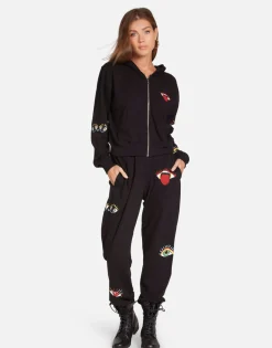 Lauren Moshi Rocker Eye Hoodie In | Lachelle By *Women Hoodies