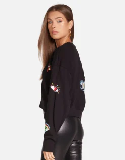 Lauren Moshi Rocker Eye L/S Henley In | Kathryn By *Women Long Sleeve