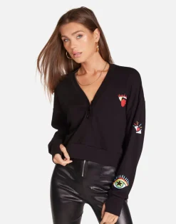 Lauren Moshi Rocker Eye L/S Henley In | Kathryn By *Women Long Sleeve