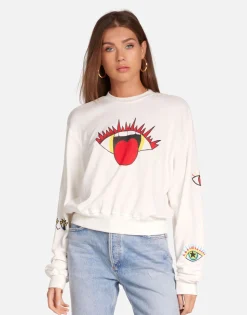 Lauren Moshi Rocker Eye Pullover In | Spalding By *Women Long Sleeve