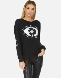 Lauren Moshi Rooney Record Eye*Women Long Sleeve
