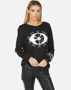 Lauren Moshi Rooney Record Eye*Women Long Sleeve