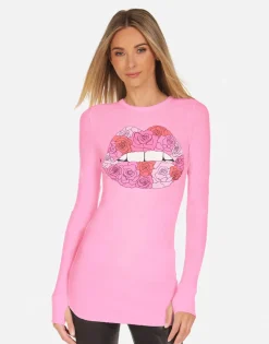 Lauren Moshi Rose Lip L/S Fitted Top In | Mckinley X By *Women Long Sleeve