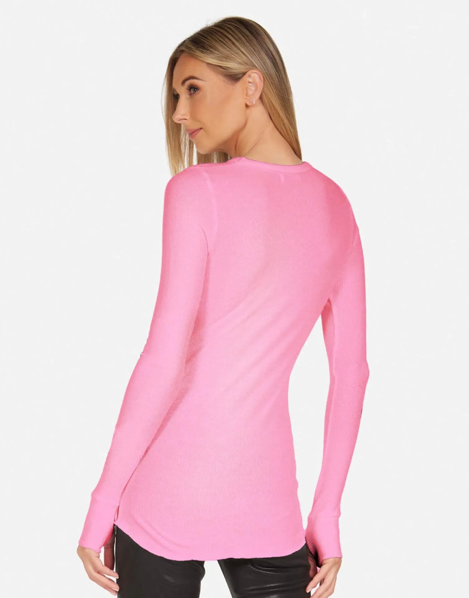 Lauren Moshi Rose Lip L/S Fitted Top In | Mckinley X By *Women Long Sleeve