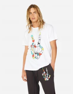 Lauren Moshi Sadler- Color Elements Skeleton Peace*Men Tees