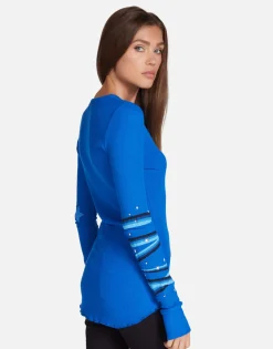 Lauren Moshi Sapphire Eye Fitted Thermal In | Mckinley By *Women Long Sleeve