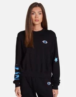 Lauren Moshi Sapphire Eye Pullover In | Spalding By *Women Long Sleeve