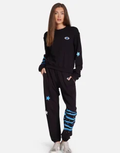 Lauren Moshi Sapphire Eye Pullover In | Spalding By *Women Long Sleeve