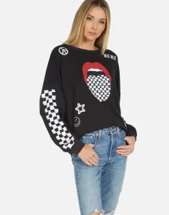Lauren Moshi Sierra Checker Tongue*Women Long Sleeve