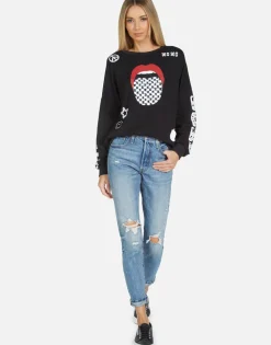 Lauren Moshi Sierra Checker Tongue*Women Long Sleeve