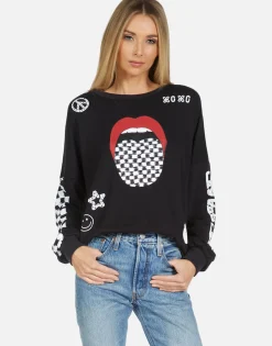 Lauren Moshi Sierra Checker Tongue*Women Long Sleeve
