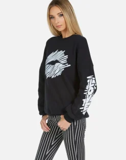 Lauren Moshi Sierra Scribble Lip*Women Long Sleeve
