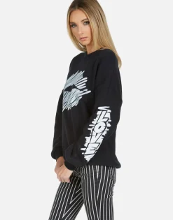 Lauren Moshi Sierra Scribble Lip*Women Long Sleeve