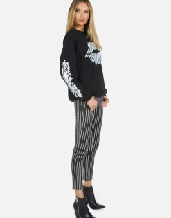 Lauren Moshi Sierra Scribble Lip*Women Long Sleeve