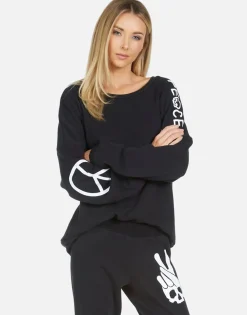 Lauren Moshi Sierra Skull Peace Hand*Women Long Sleeve