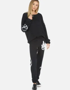 Lauren Moshi Sierra Skull Peace Hand*Women Long Sleeve