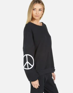 Lauren Moshi Sierra Skull Peace Hand*Women Long Sleeve