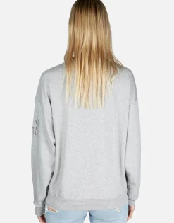 Lauren Moshi Skull Apple L/S Oversized Boyfriend Pullover | Babbs By *Women Long Sleeve