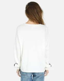 Lauren Moshi Skull Lip Long Sleeve Crop Pullover | Lee By *Women Long Sleeve