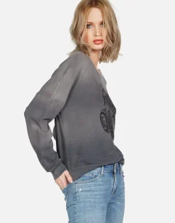 Lauren Moshi Skull Monster Truck L/S Boyfriend Pullover | Sierra By *Women Long Sleeve