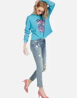 Lauren Moshi Skull Monster Truck L/S Pullover | Lee By *Women Long Sleeve