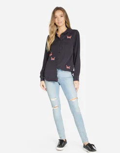 Lauren Moshi Sloane Butterfly Wings*Women Long Sleeve