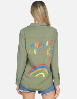 Lauren Moshi Sloane Camp Hair Don'T Care*Women Long Sleeve