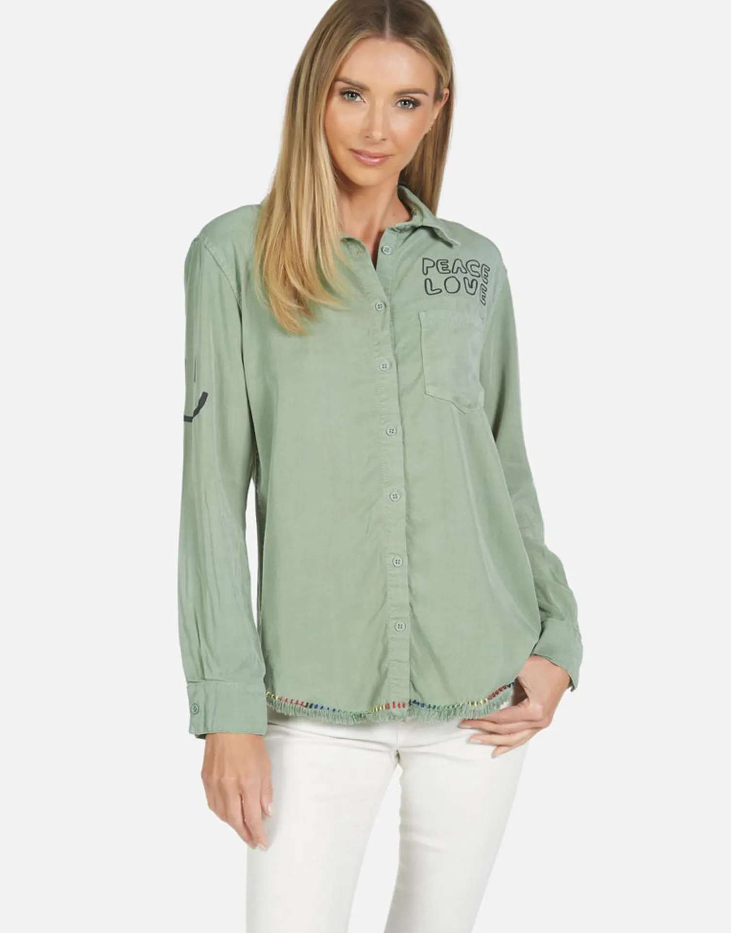 Lauren Moshi Sloane Cool Skull*Women Long Sleeve