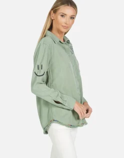 Lauren Moshi Sloane Cool Skull*Women Long Sleeve