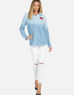 Lauren Moshi Sloane Kiss Face*Women Long Sleeve