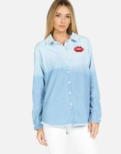 Lauren Moshi Sloane Kiss Face*Women Long Sleeve