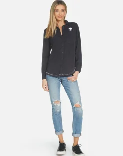 Lauren Moshi Sloane Music Skull*Women Long Sleeve