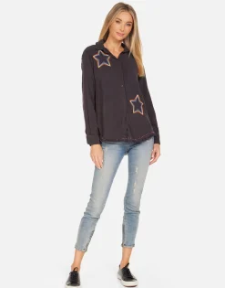 Lauren Moshi Sloane Rainbow Lip Outline*Women Long Sleeve