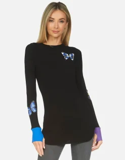 Lauren Moshi Solange Butterfly*Women Long Sleeve
