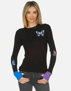 Lauren Moshi Solange Butterfly*Women Long Sleeve